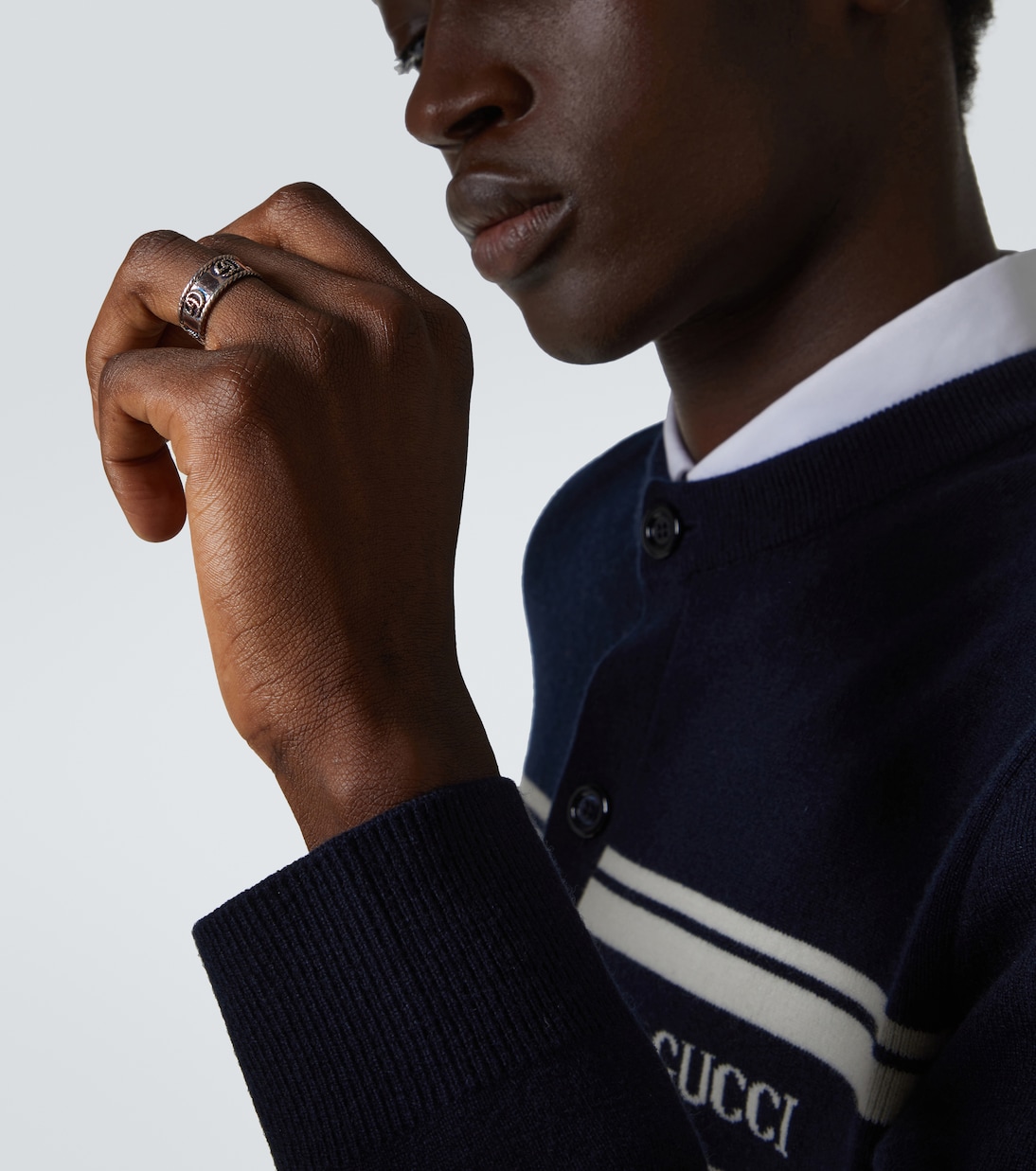 Anello Doppia G in argento sterling | Gucci