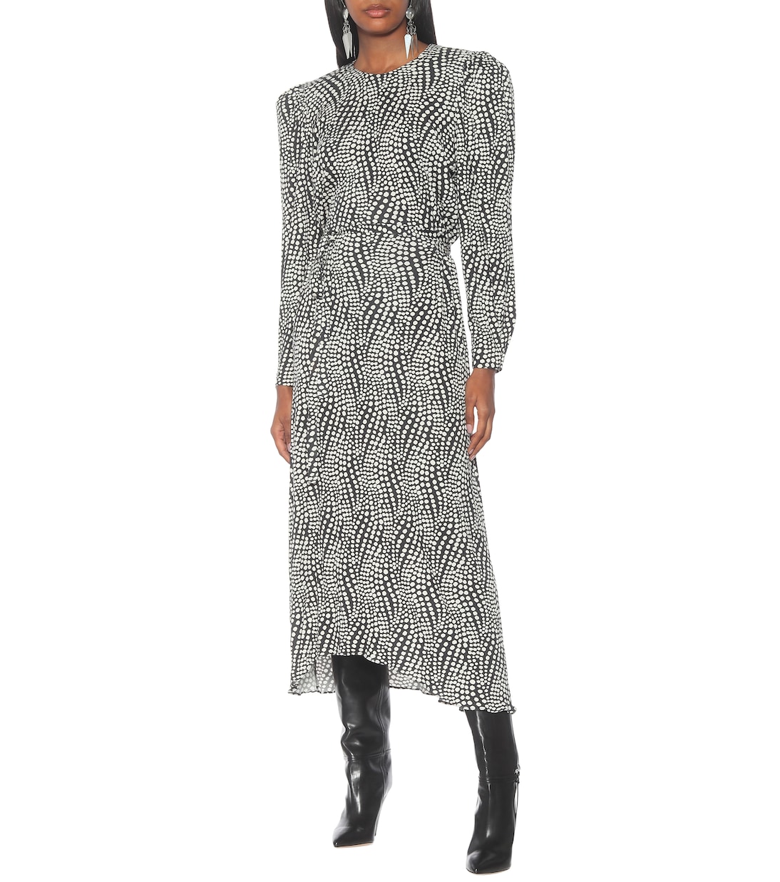 Vestido midi Telenda con lunares | Isabel Marant
