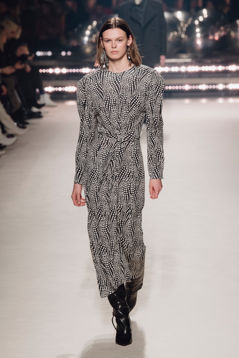 Vestido midi Telenda con lunares | Isabel Marant