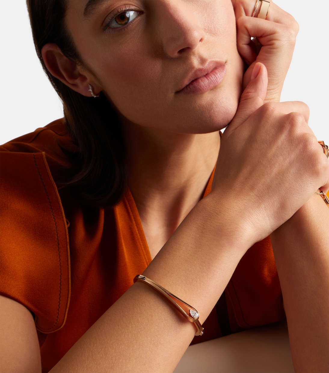 Bracelet en or rose 18 ct et diamant | Repossi