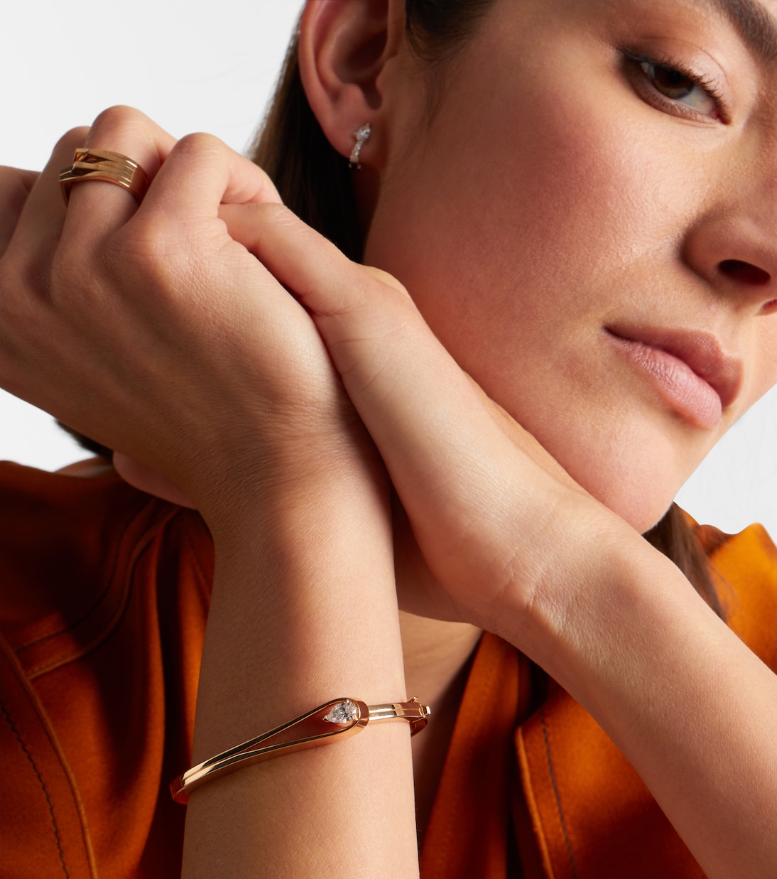 Bracelet en or rose 18 ct et diamant | Repossi