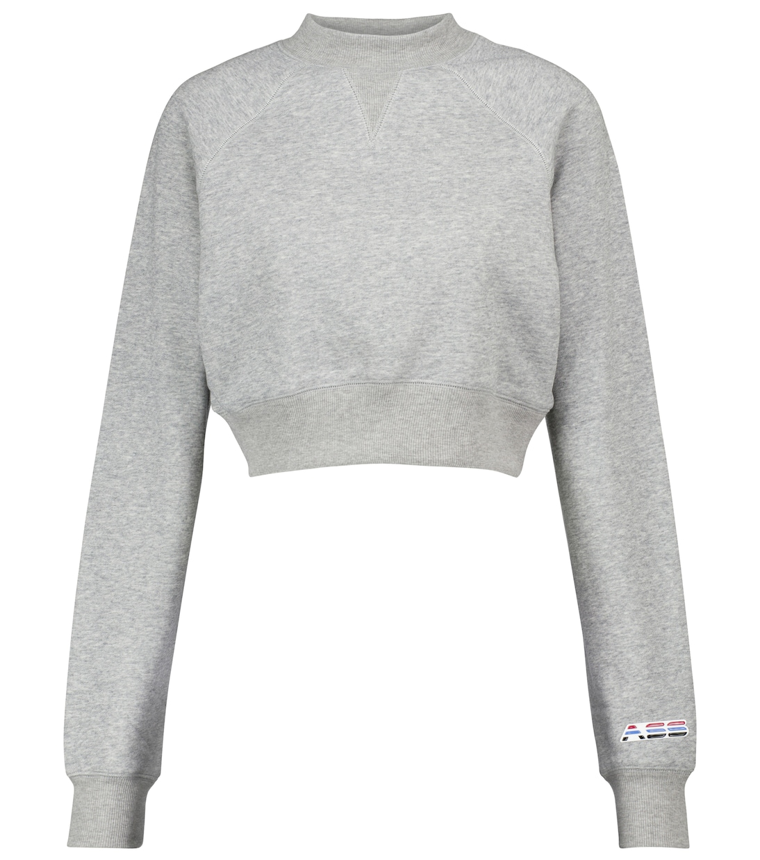 Sweat-shirt raccourci en coton mélangé | Adam Selman Sport