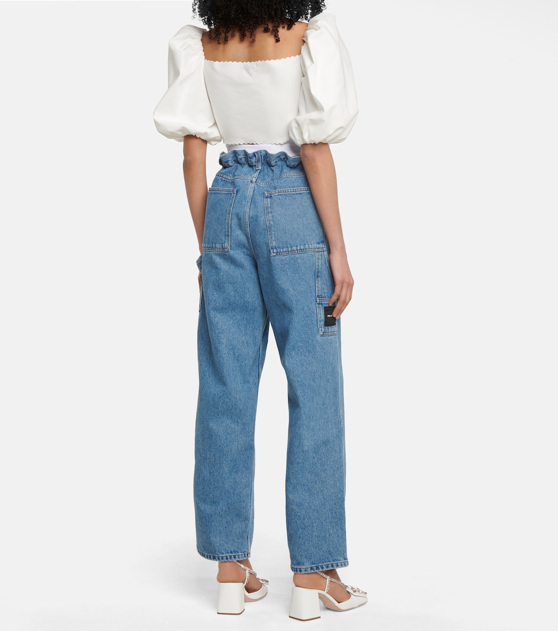 Top cropped in cotone | Miu Miu