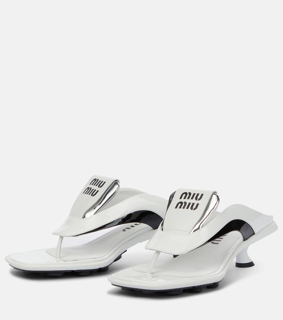 Sandalen aus Leder | Miu Miu