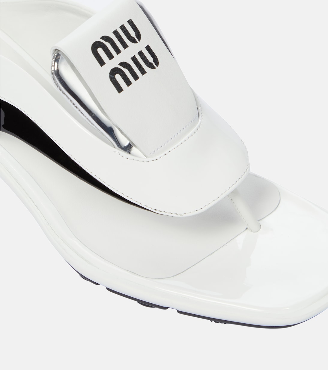Sandalen aus Leder | Miu Miu