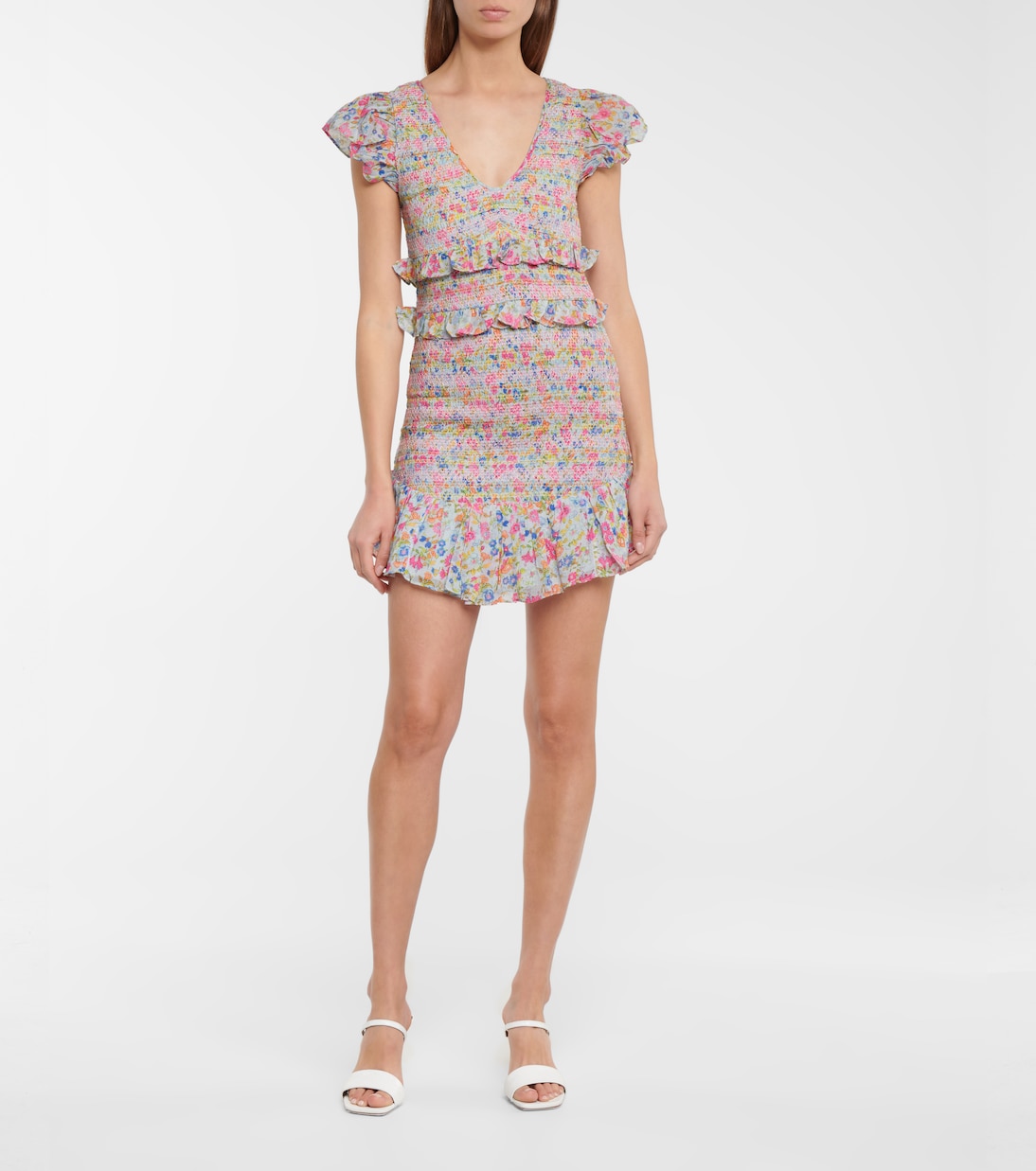 Sonora floral cotton minidress | LoveShackFancy