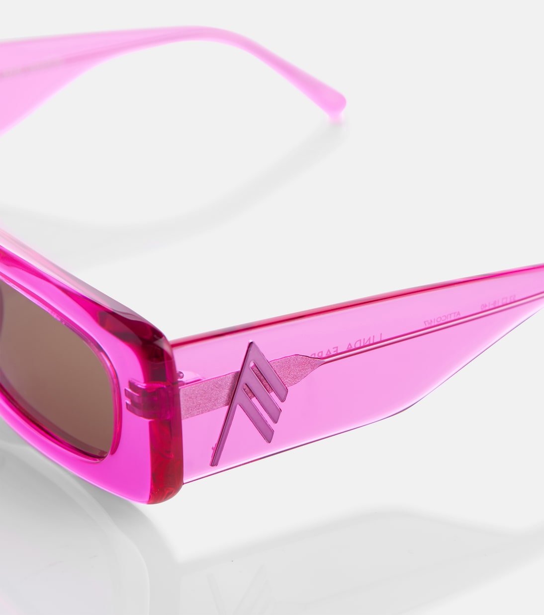 x Linda Farrow Mini Marfa rectangular sunglasses | The Attico