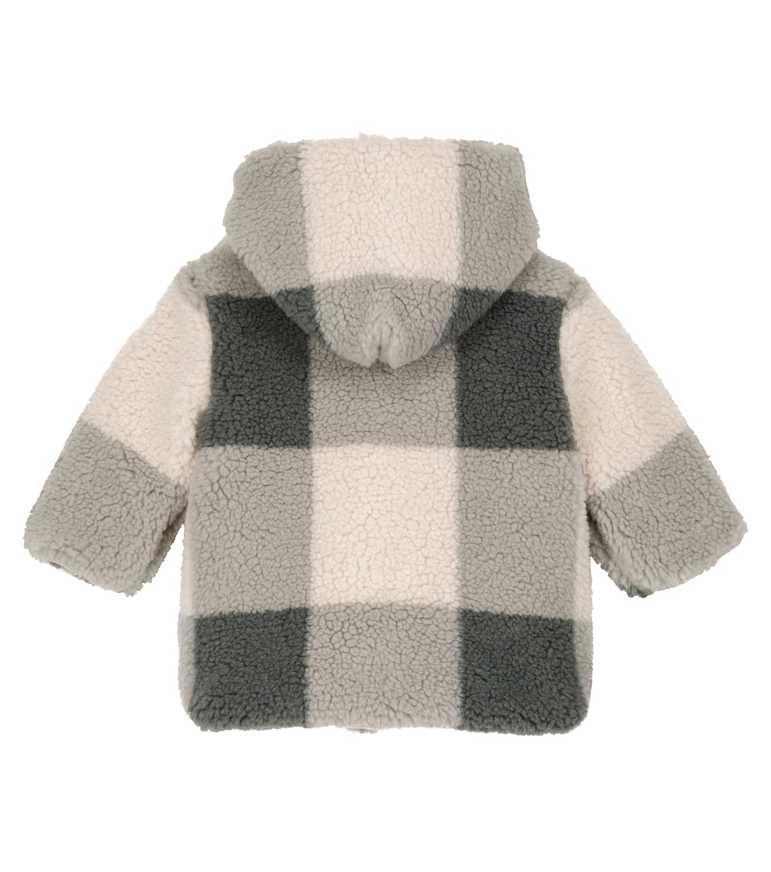 Baby - Cappotto a quadri con cappuccio | Il Gufo