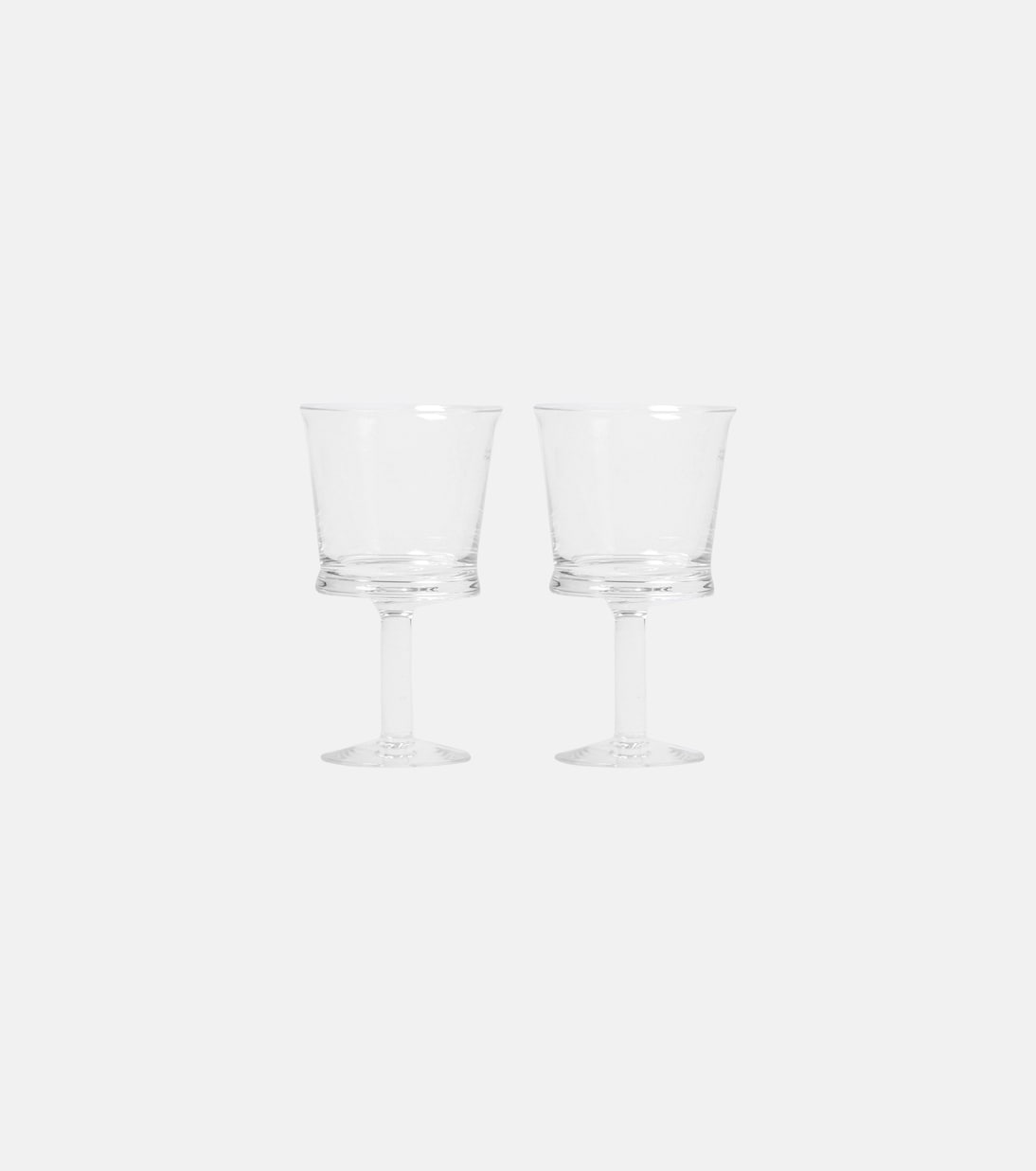 Jour set of 2 white wine glasses | Nude