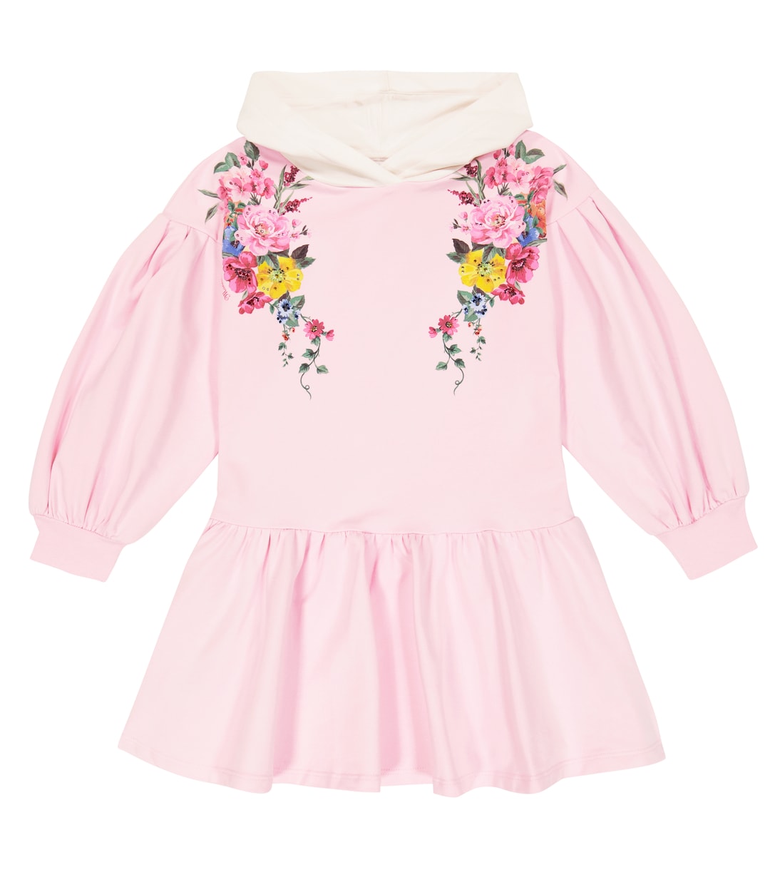 Robe à capuche en coton mélangé | Monnalisa