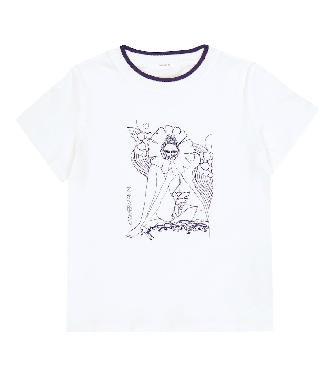 Bedrucktes T-Shirt Anneke aus Baumwolle | Zimmermann Kids