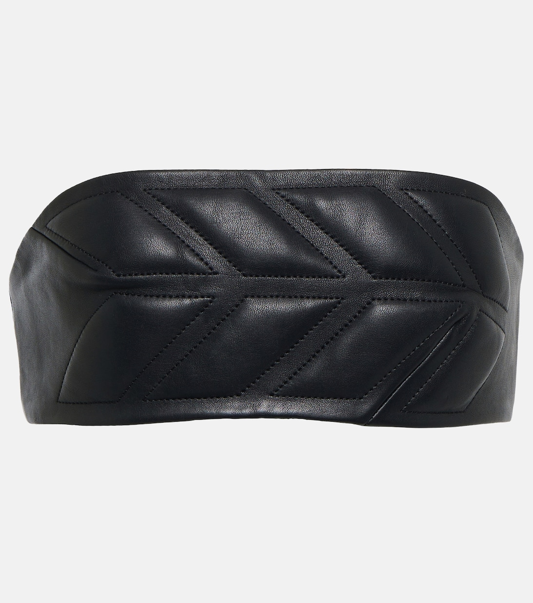 Top matelassé en cuir | David Koma