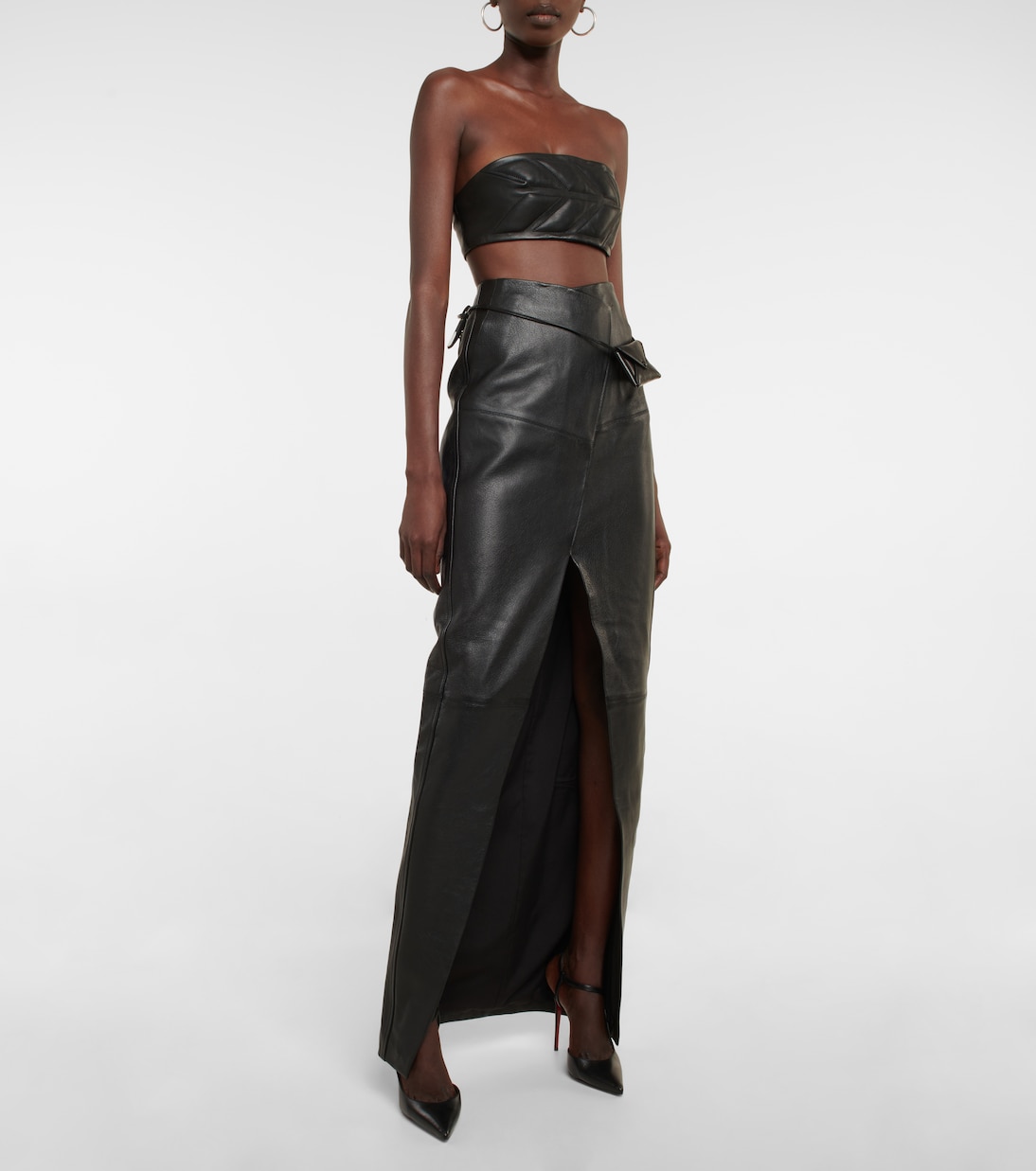Top matelassé en cuir | David Koma