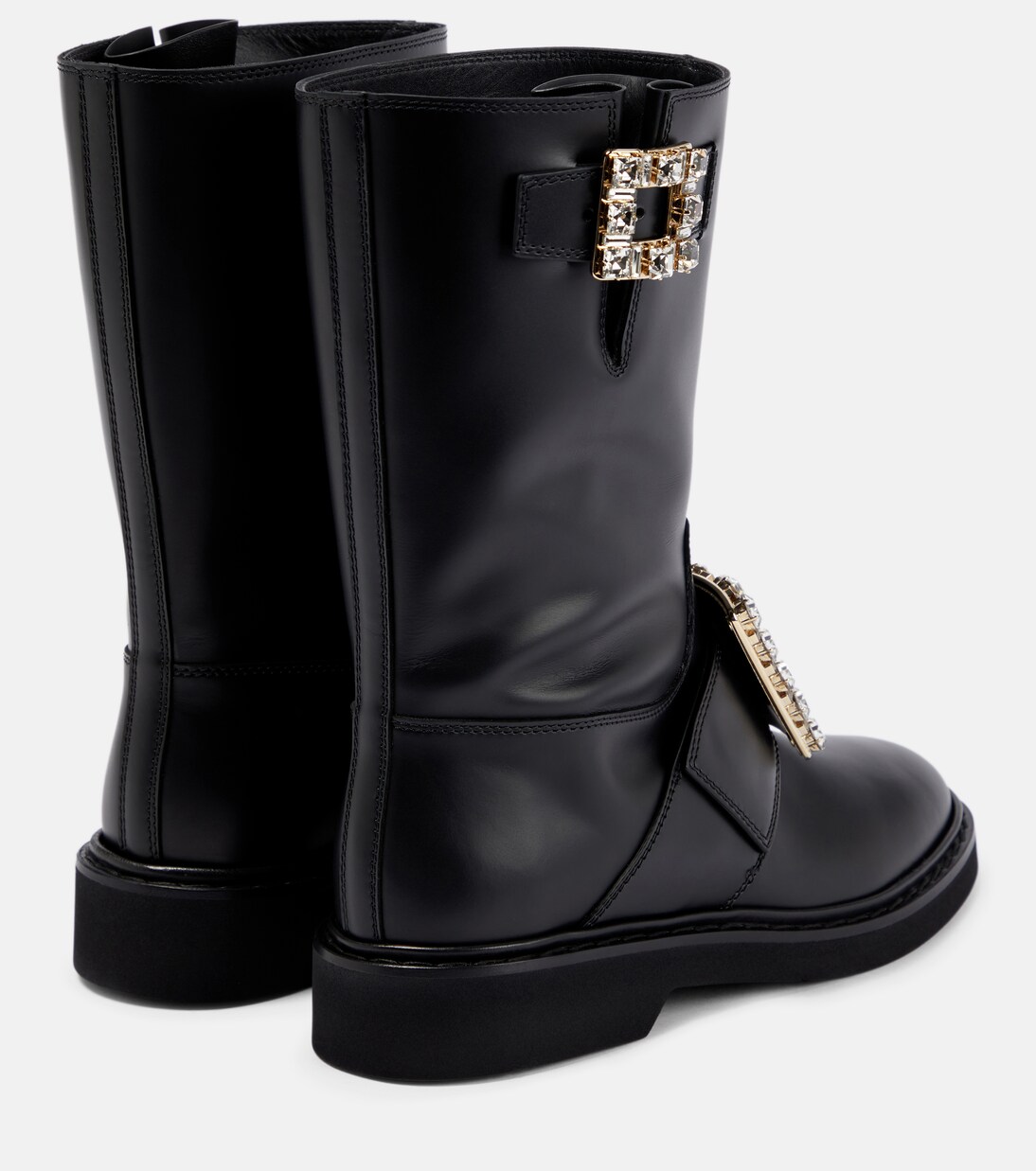 Viv' Rangers Strass leather boots | Roger Vivier