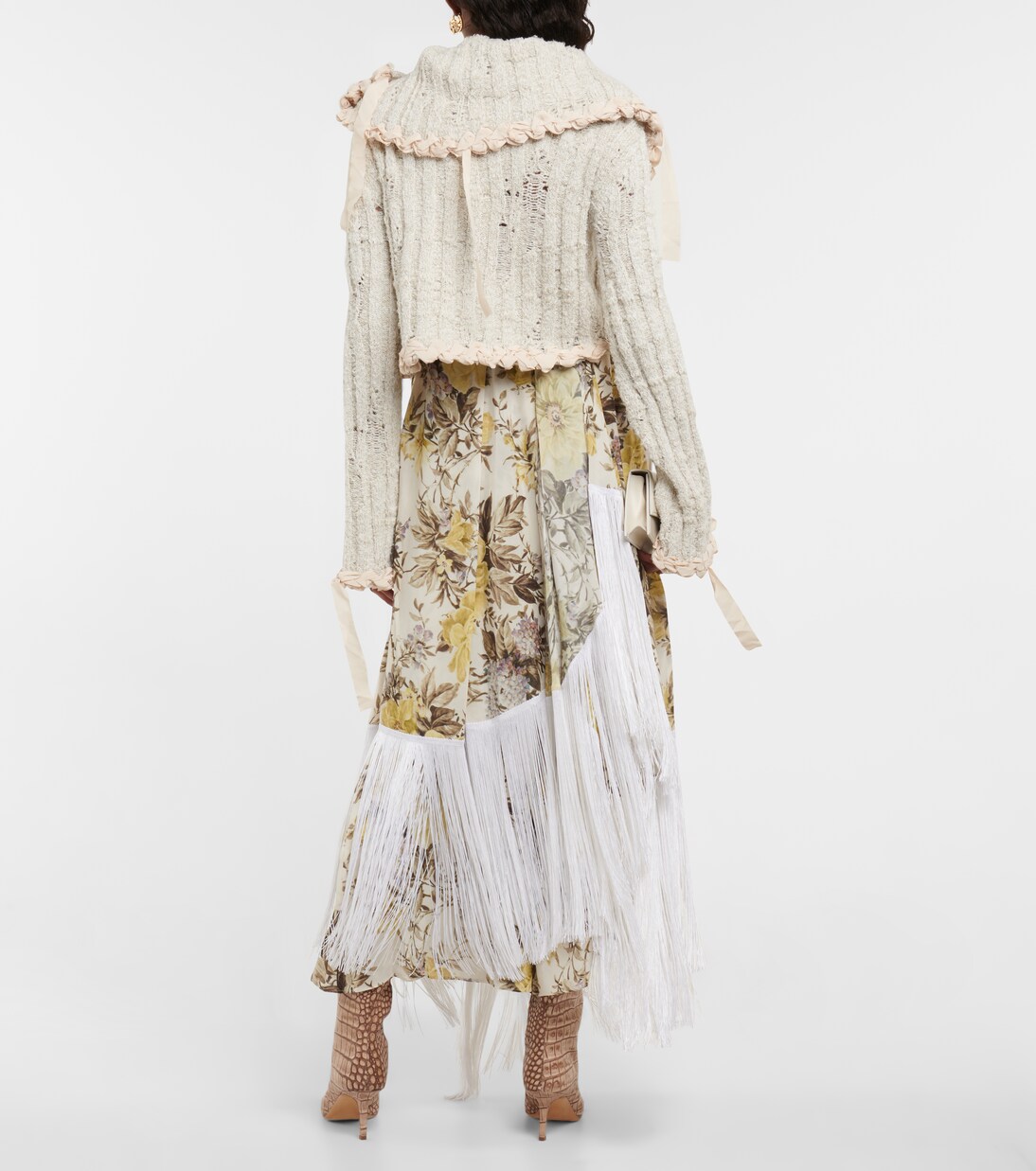 Gonna lunga asimmetrica con stampa | Acne Studios