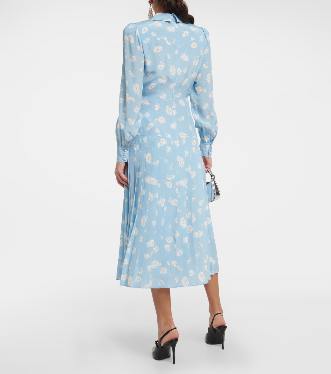 Bedrucktes Hemdblusenkleid aus Seide | Alessandra Rich