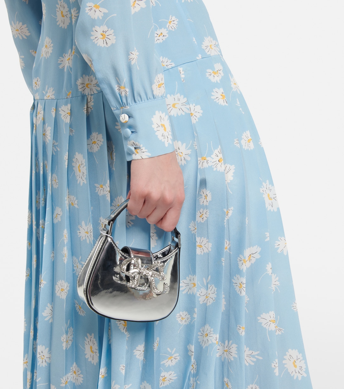 Bedrucktes Hemdblusenkleid aus Seide | Alessandra Rich
