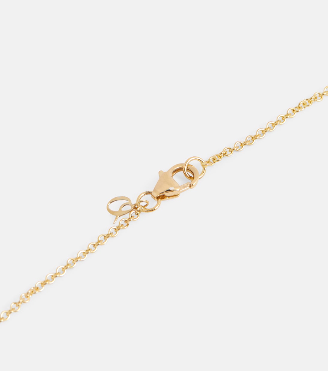 Collana in oro 18kt con gemma incastonata e diamanti, design moderno per giovani - OCTAVIA ELIZABETH