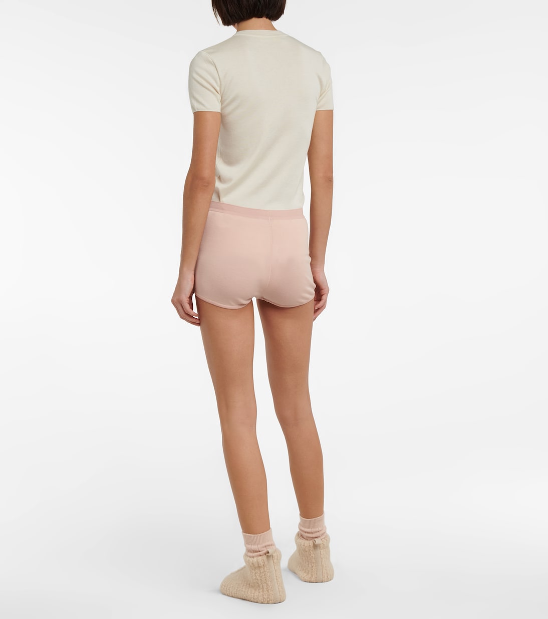Shorts en jersey cachemir y seda | Loro Piana