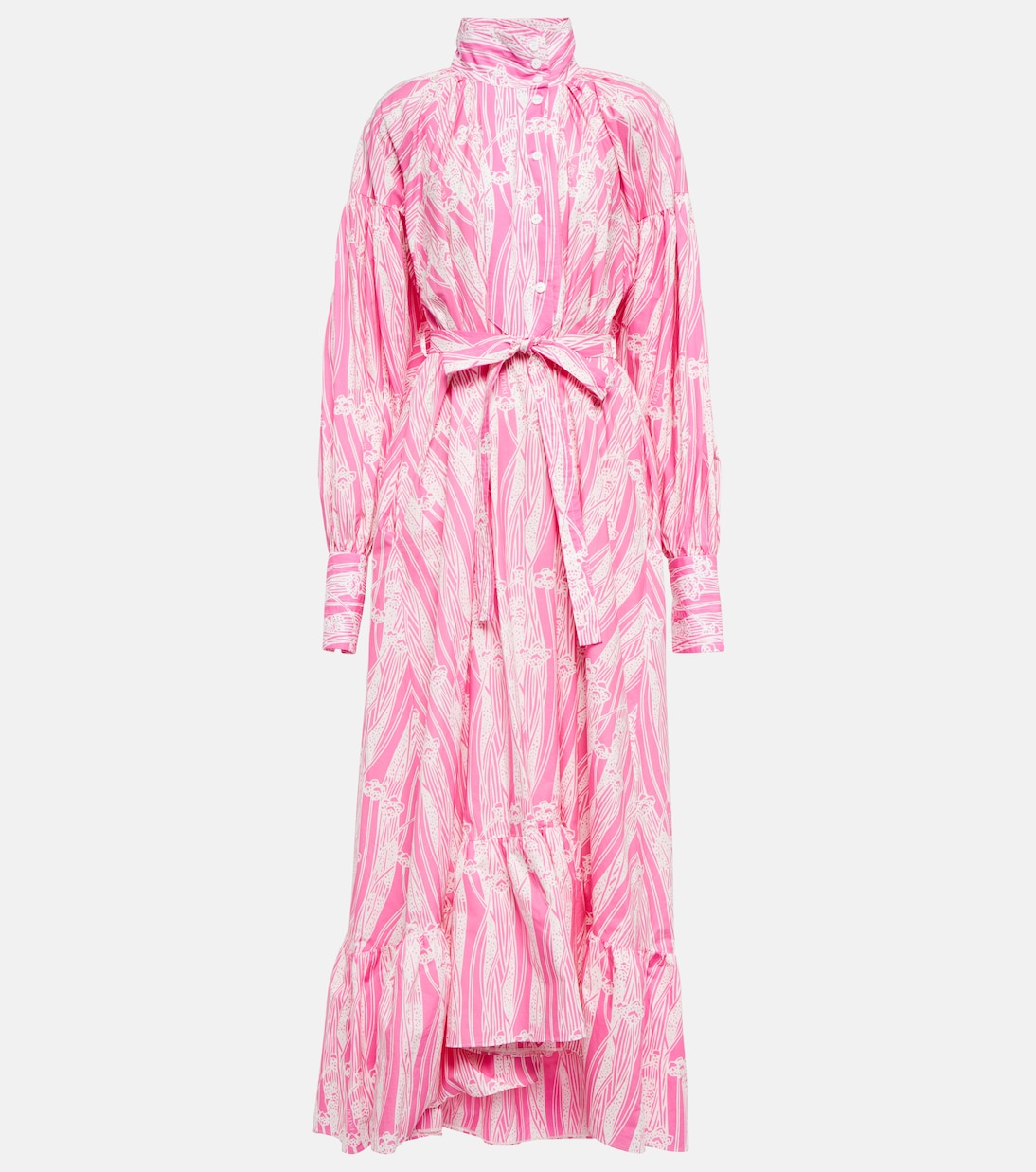 Printed cotton maxi dress | Patou