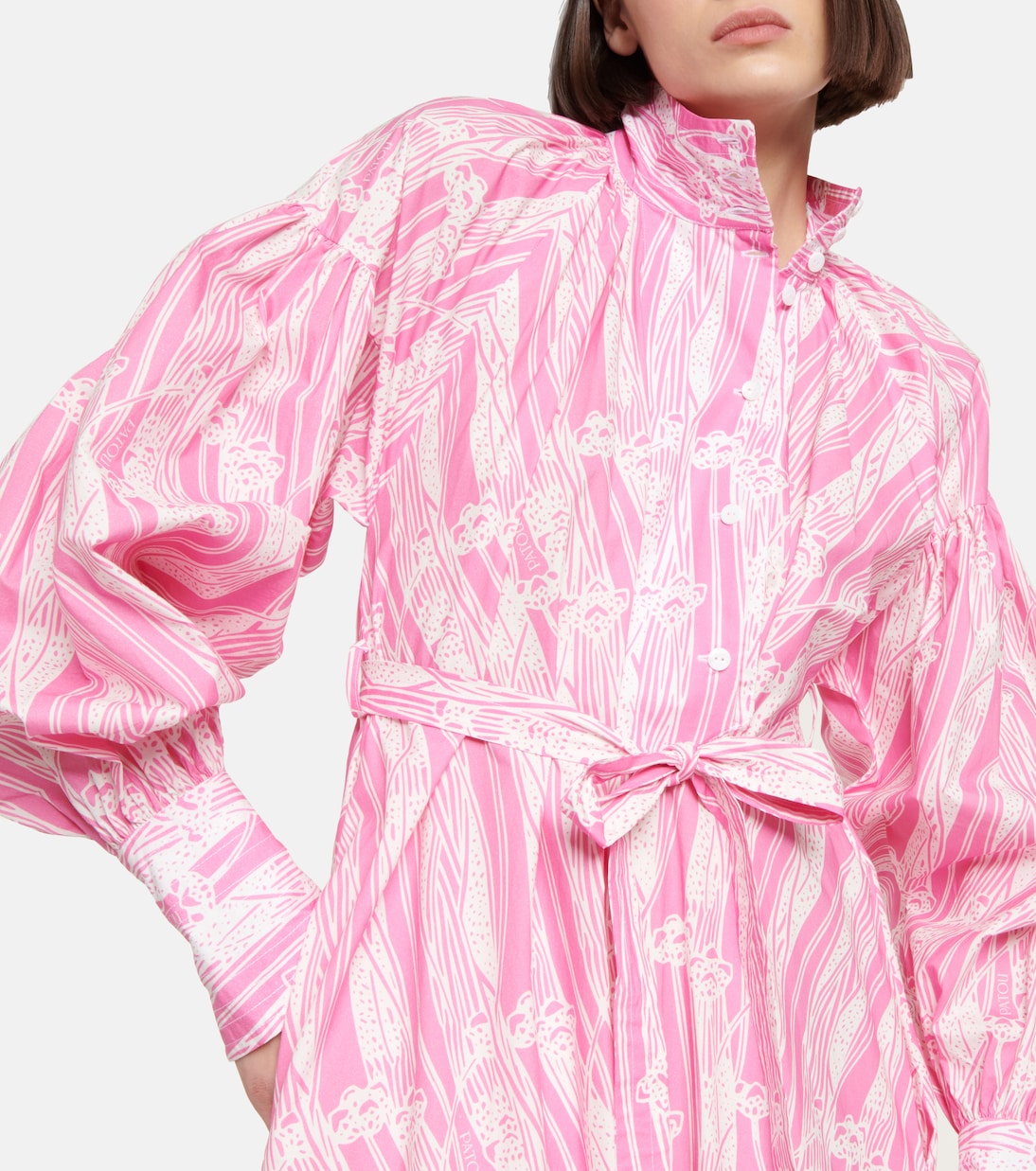 Printed cotton maxi dress | Patou