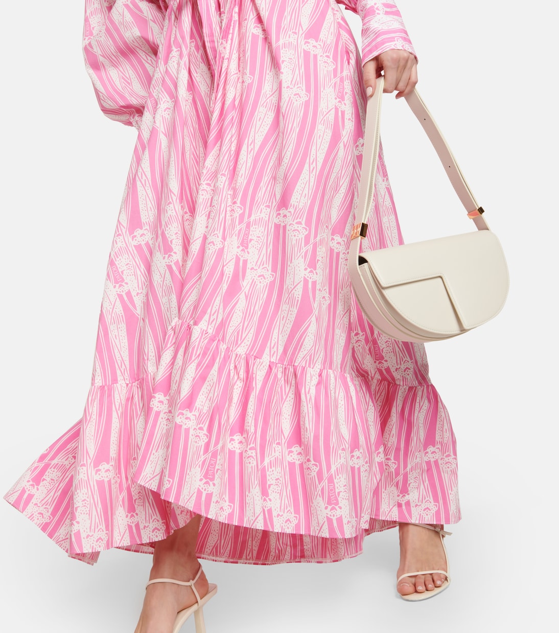 Printed cotton maxi dress | Patou