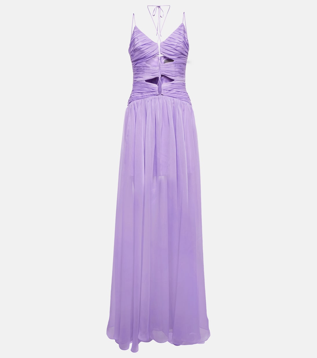 Cutout chiffon gown | Rasario
