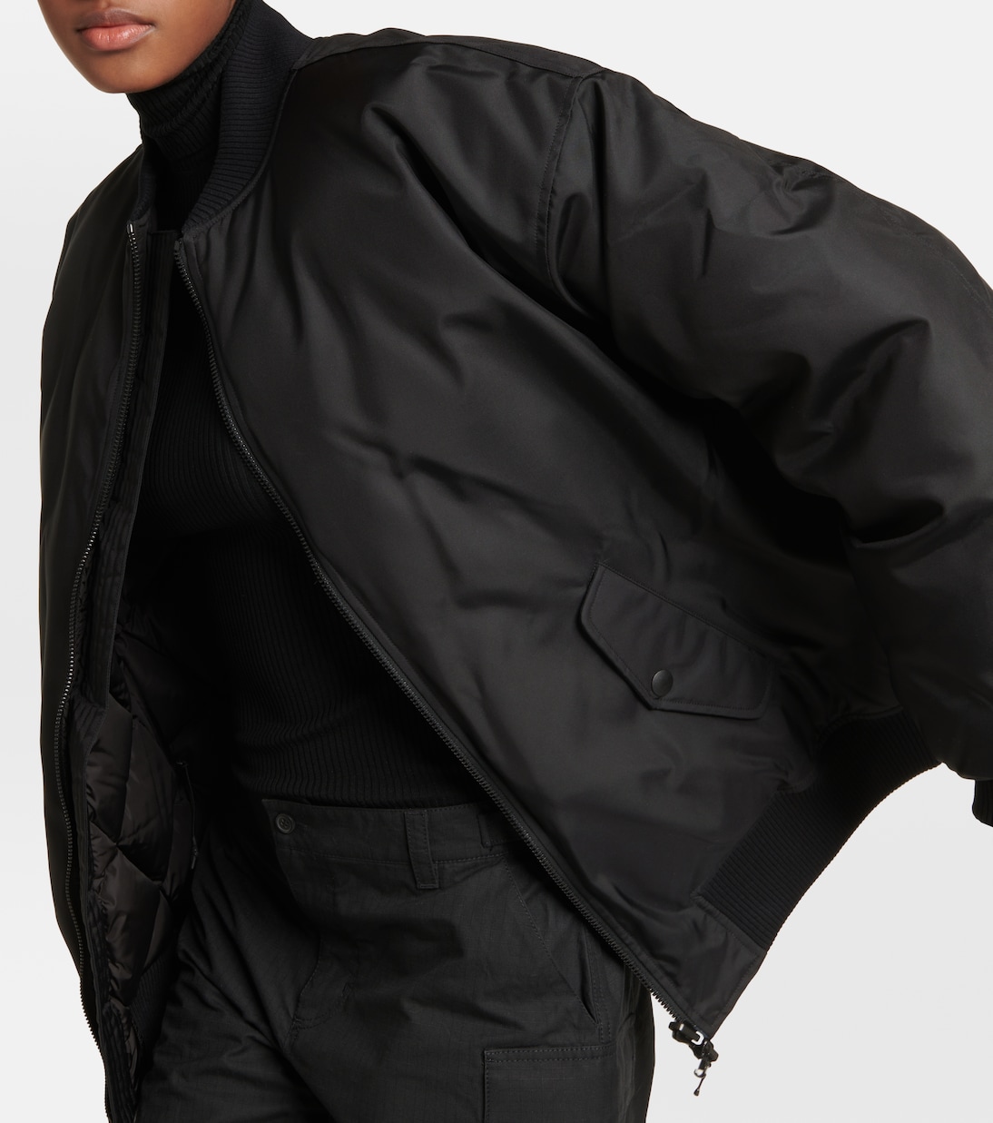 Reversible down bomber jacket | Wardrobe.NYC
