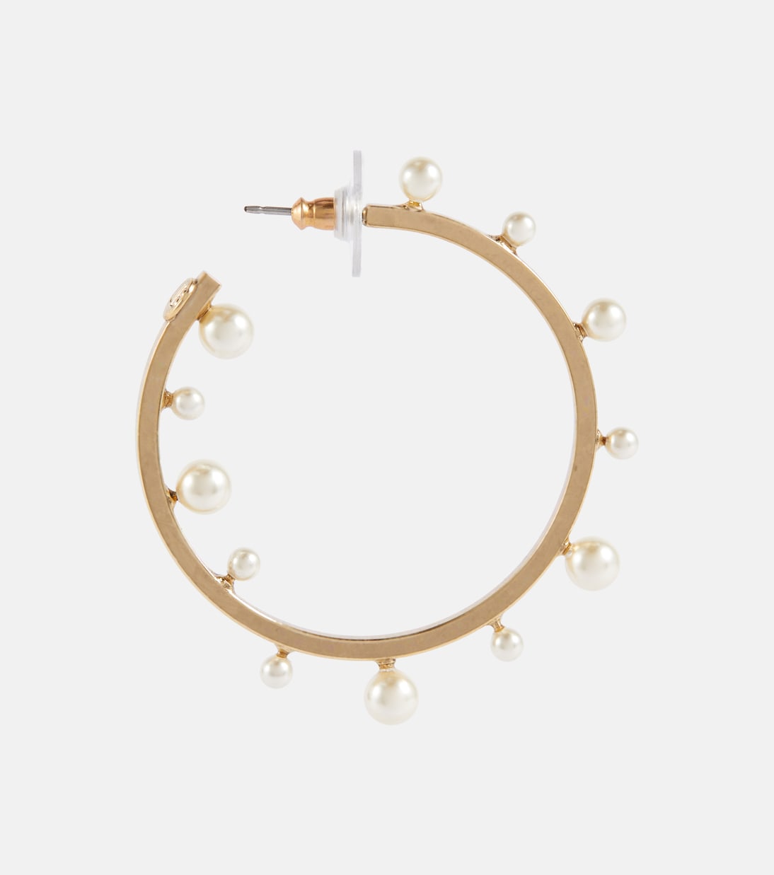 Orecchini a cerchio Odetta con perle bijoux | Jennifer Behr