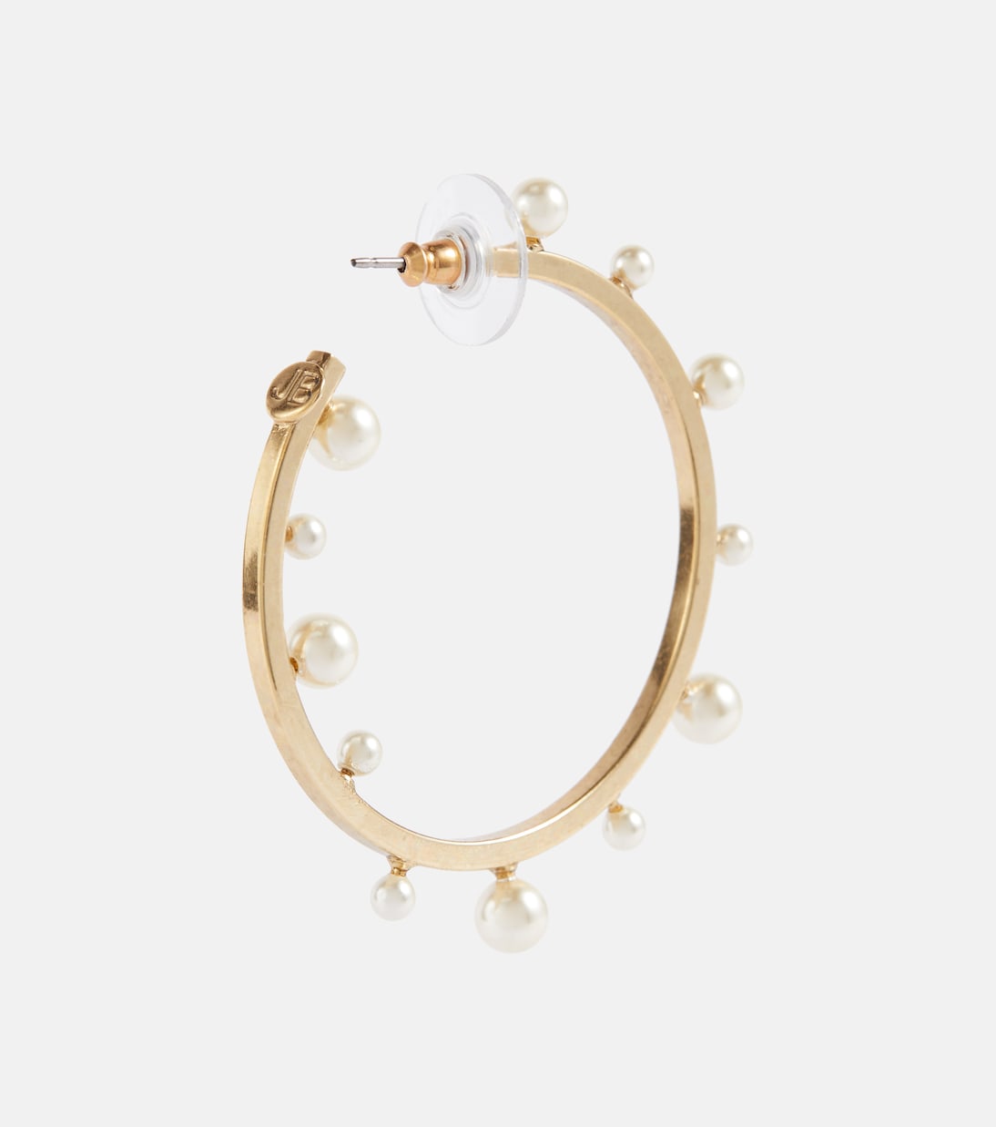 Orecchini a cerchio Odetta con perle bijoux | Jennifer Behr