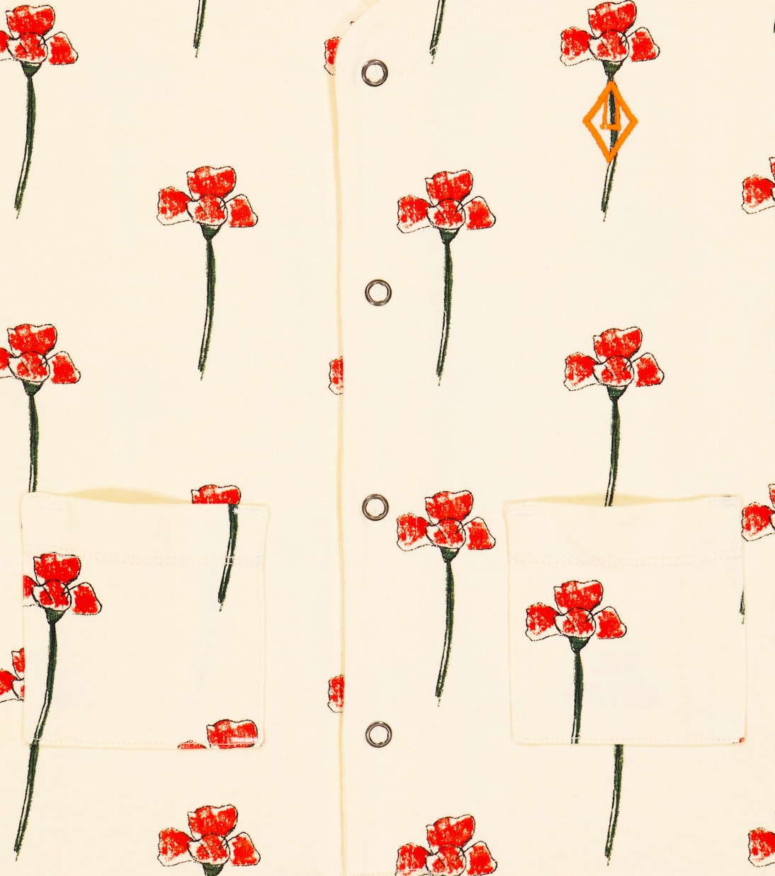 Baby - Jumpsuit corta Ape in cotone con stampa | The Animals Observatory