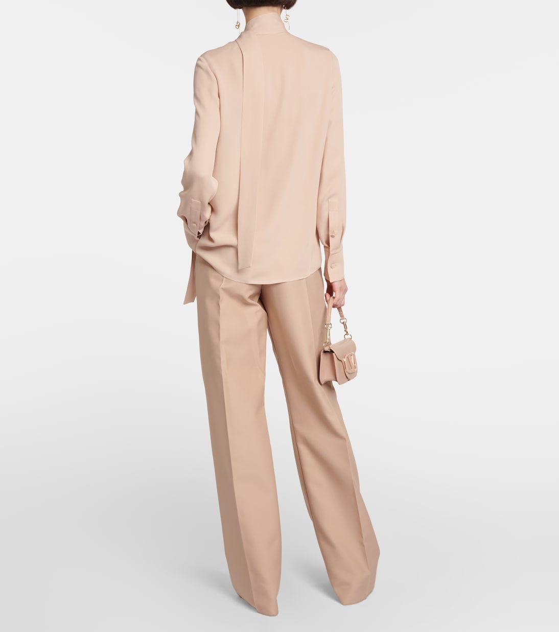 Blusa con lavallière in seta | Valentino
