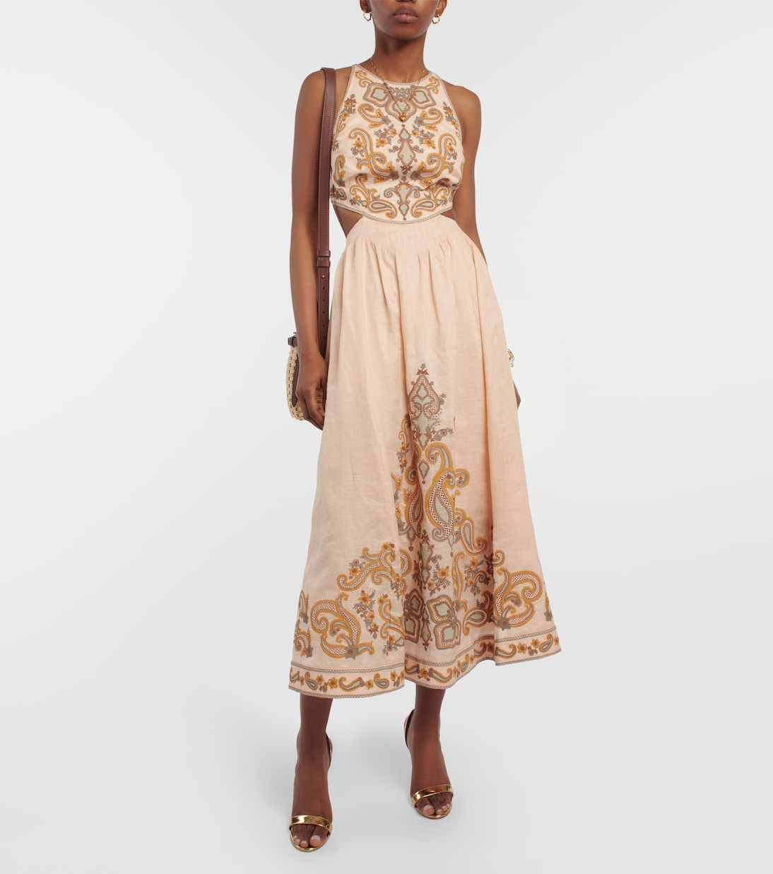 Abito midi Devi in lino | Zimmermann