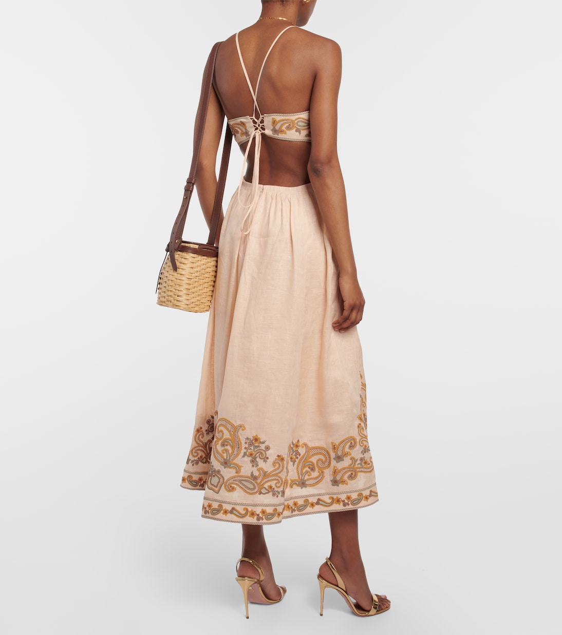 Abito midi Devi in lino | Zimmermann