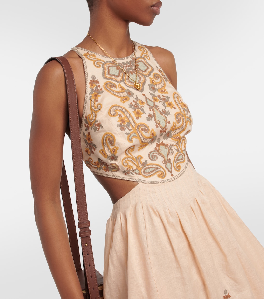 Abito midi Devi in lino | Zimmermann
