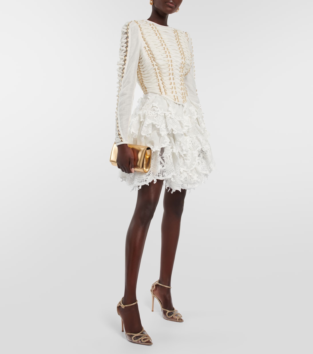Sandali in pelle e PVC con cristalli | Gianvito Rossi