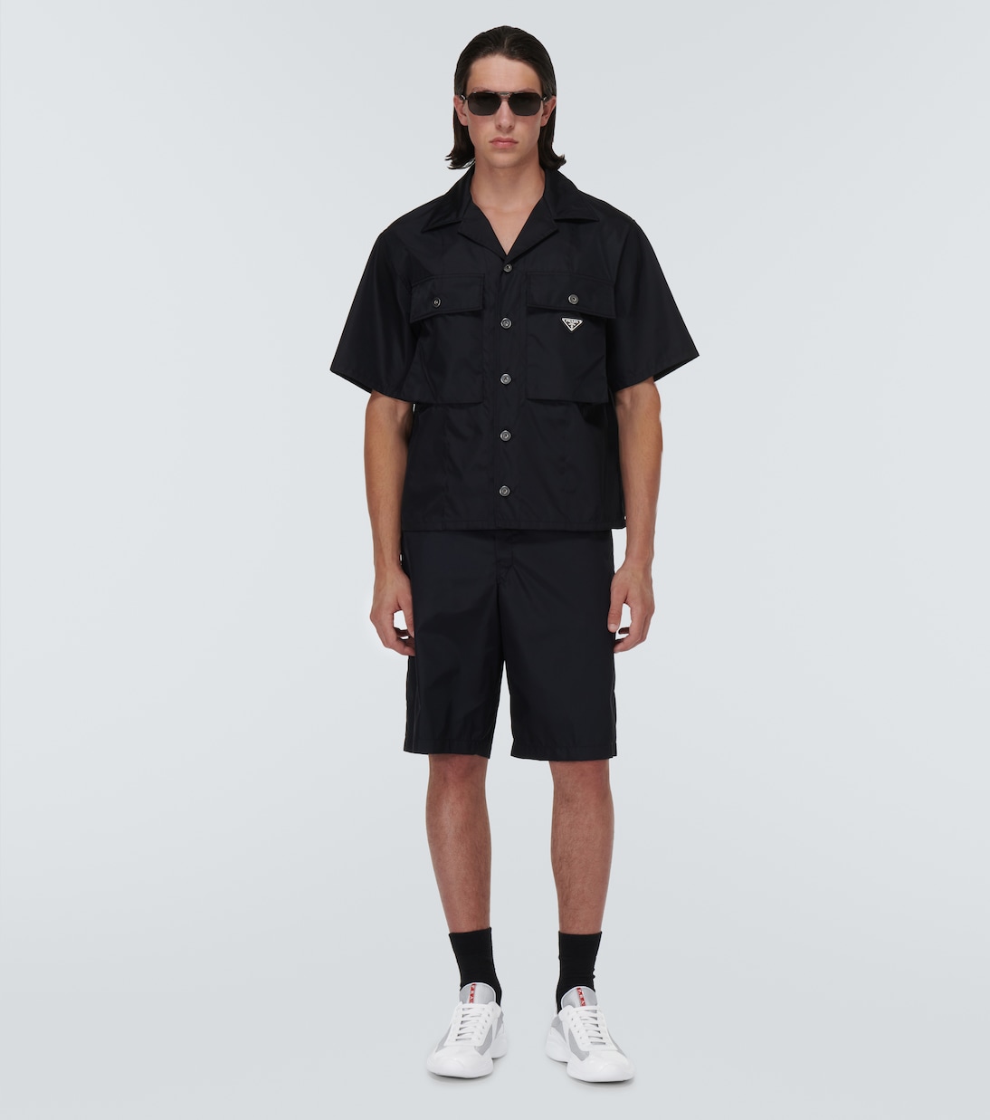 Baskets America's Cup en cuir | Prada