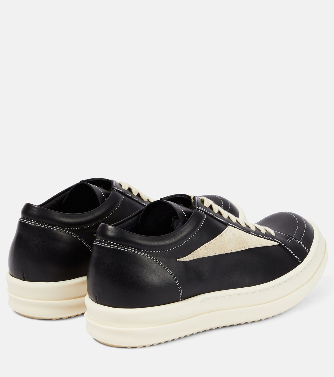 Vintage leather sneakers in black Rick Owens Mytheresa