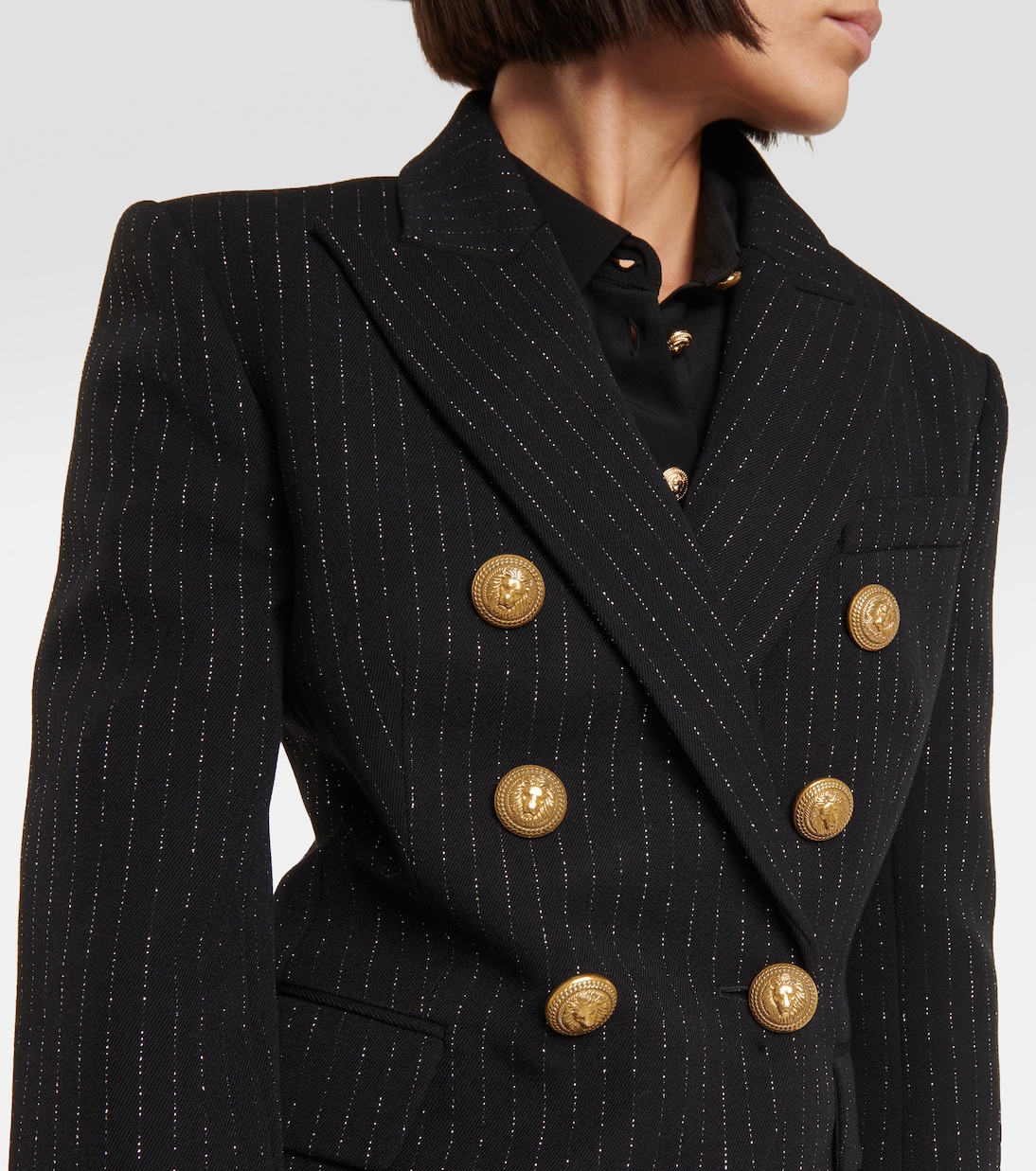 Chalkstripe wool blazer | Balmain