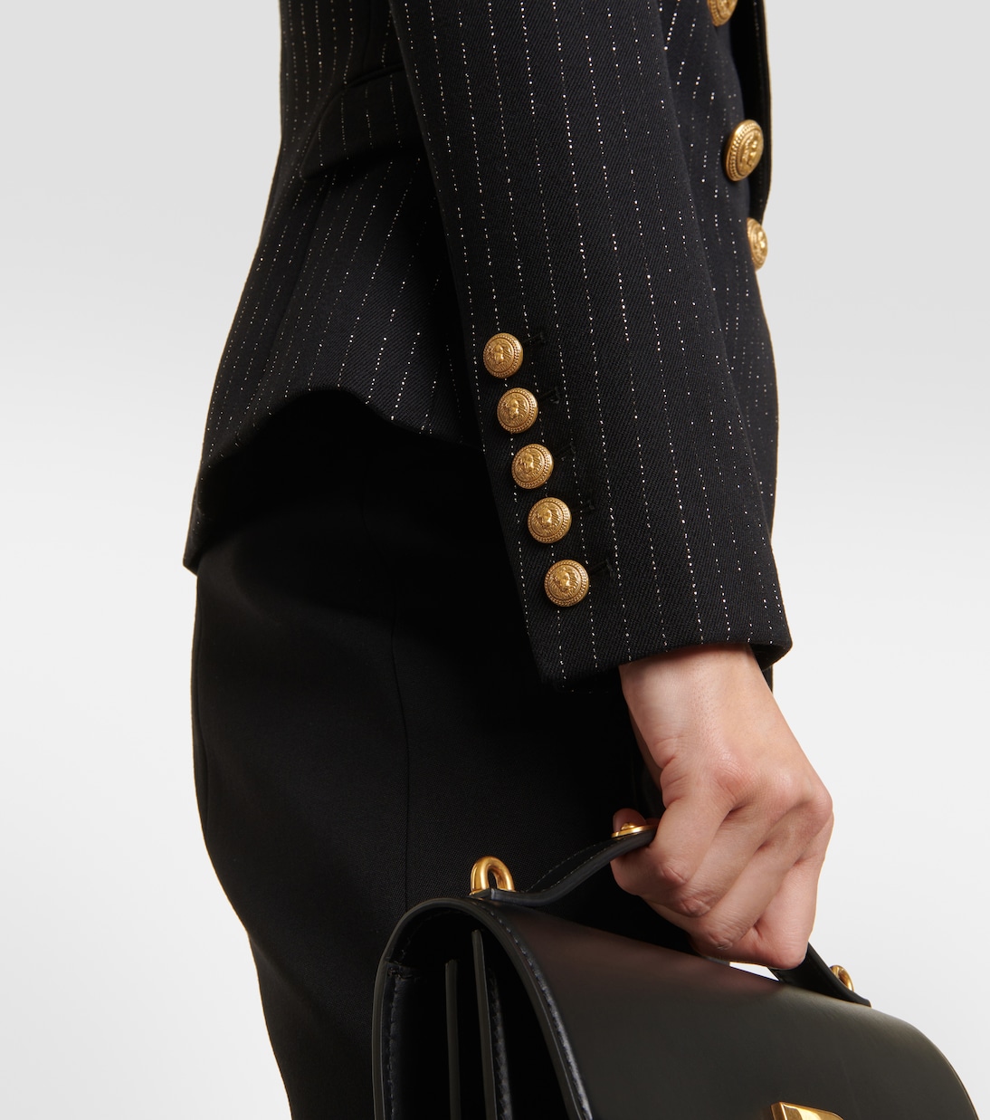 Chalkstripe wool blazer | Balmain