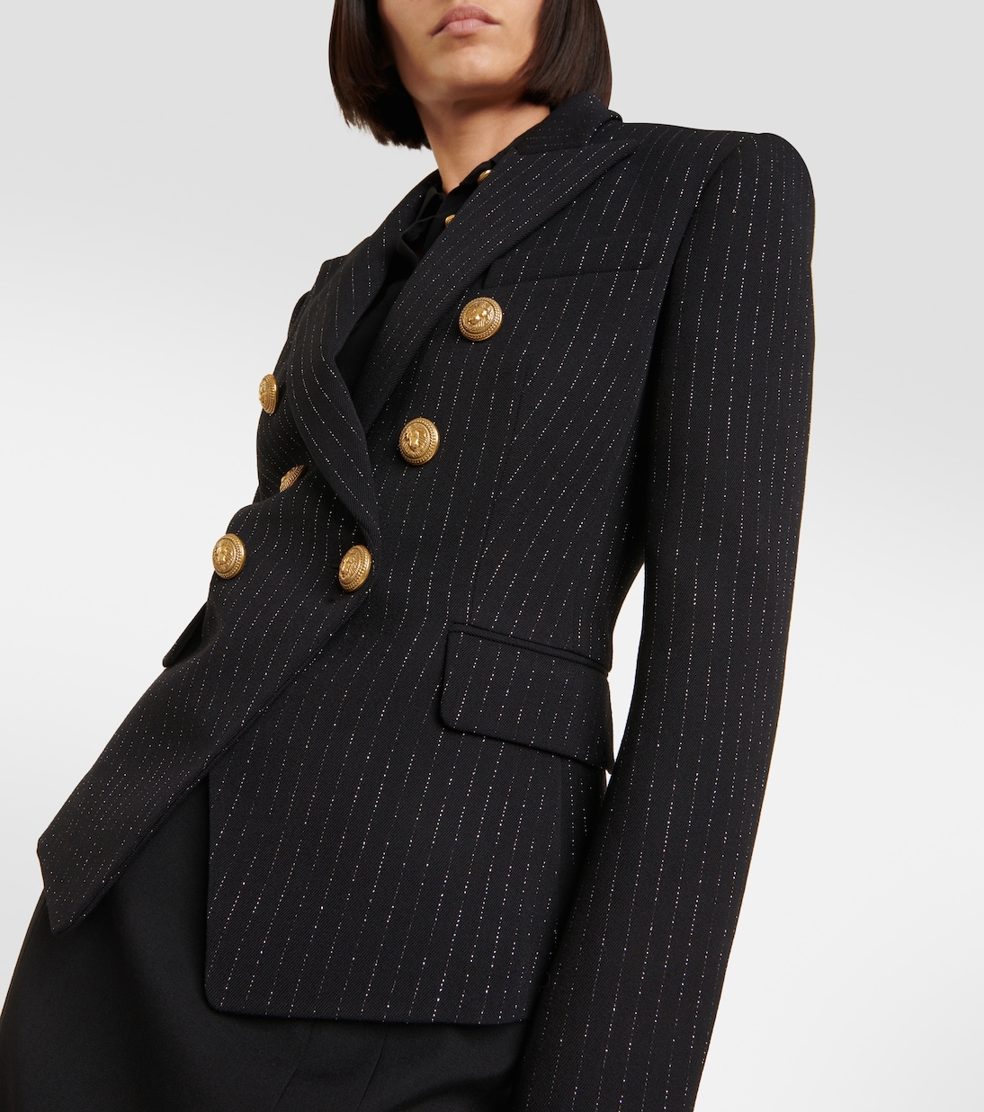 Chalkstripe wool blazer | Balmain