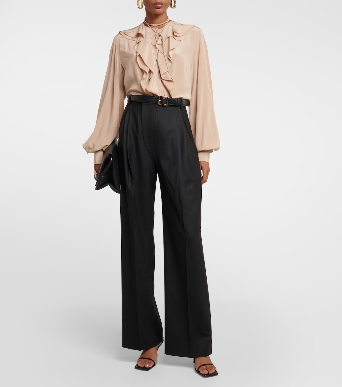 Pantalon ample à taille haute | Victoria Beckham