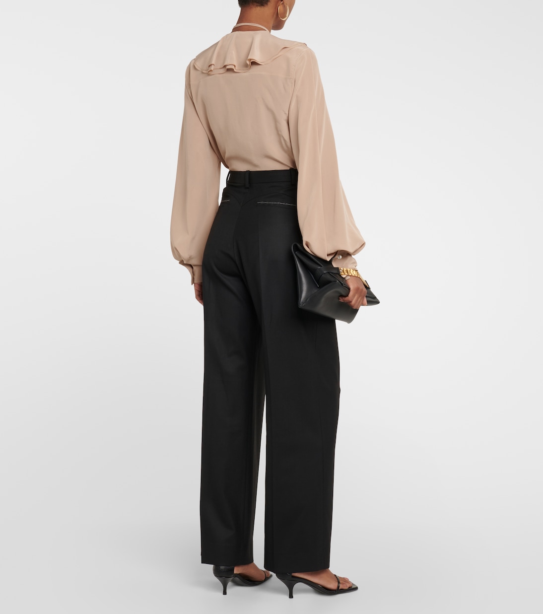Pantalon ample à taille haute | Victoria Beckham