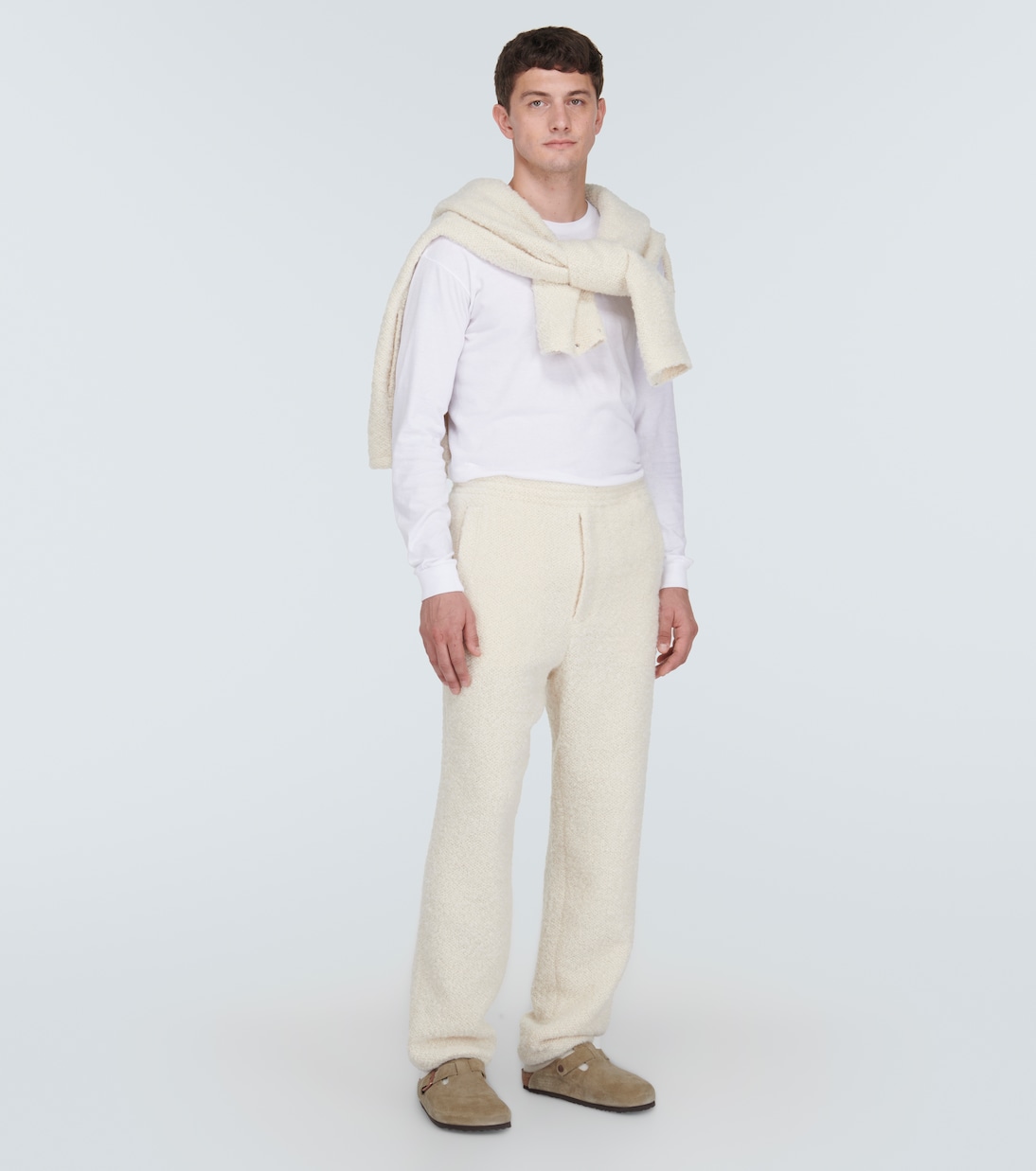 Pantaloni regular in misto lana e alpaca | Auralee
