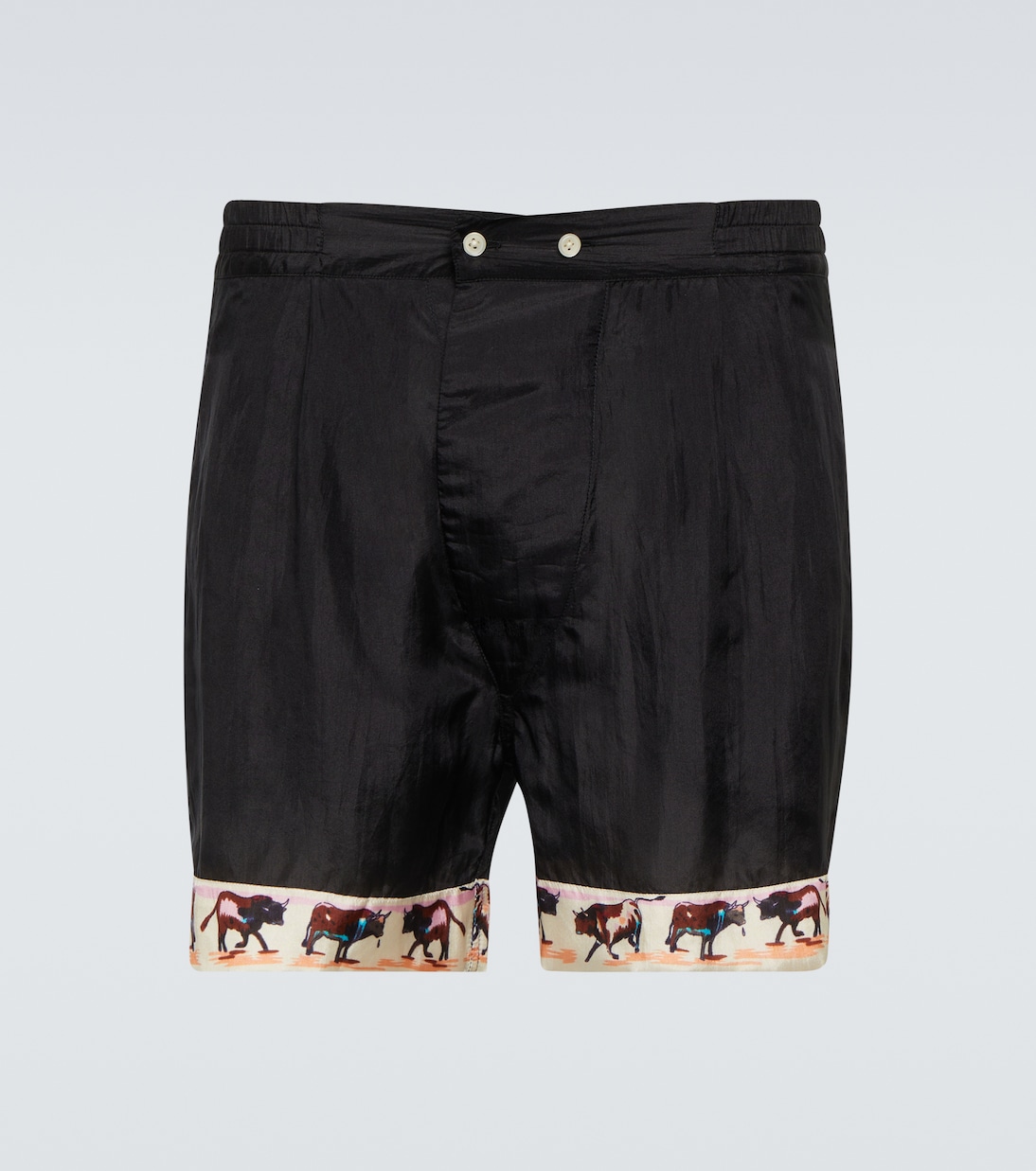 Boxer Teureau in seta con stampa | Bode