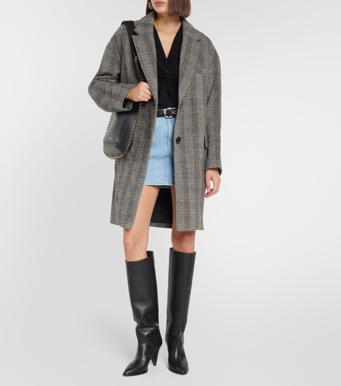 Limiza herringbone oversized wool coat | Marant Etoile