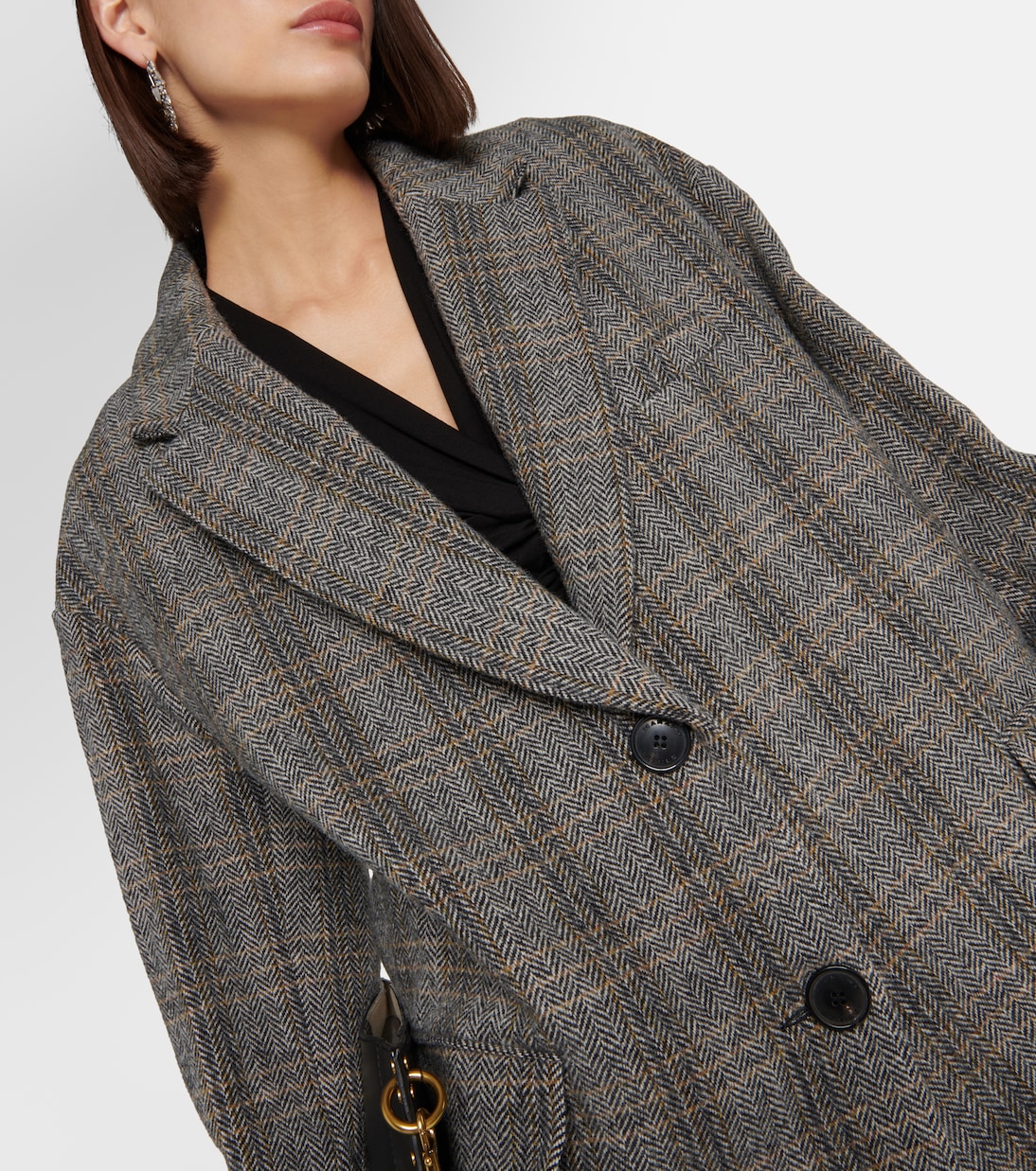 Limiza herringbone oversized wool coat | Marant Etoile