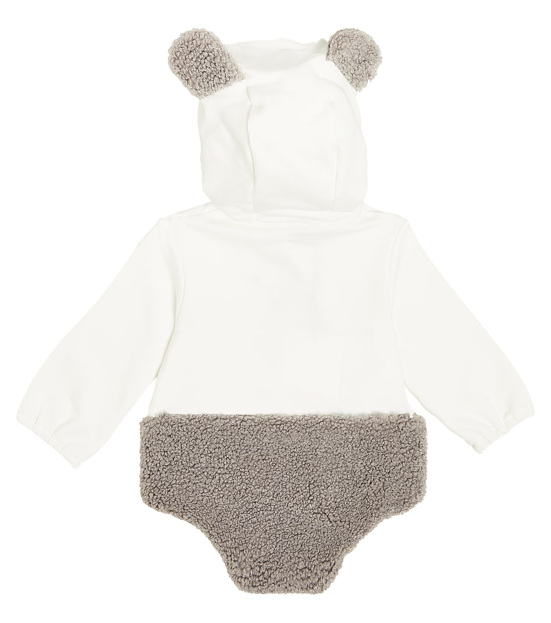 Baby - Body in cotone con shearling sintetico | Il Gufo