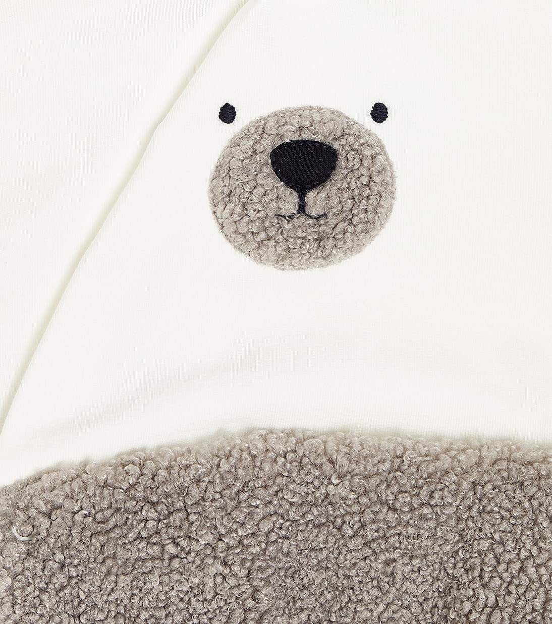 Baby - Body in cotone con shearling sintetico | Il Gufo