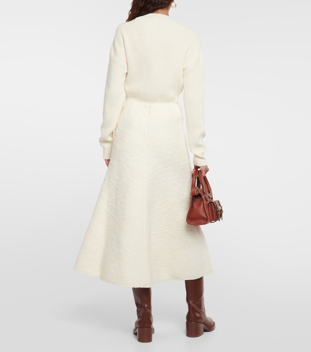 Gonna midi in misto lana | Chloé